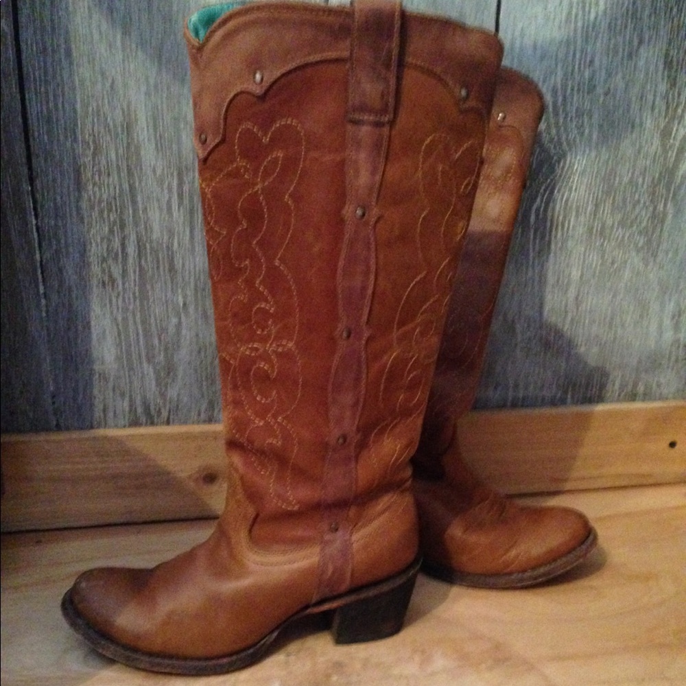 Corral Westport Riding Boots 7 Tall Zipper